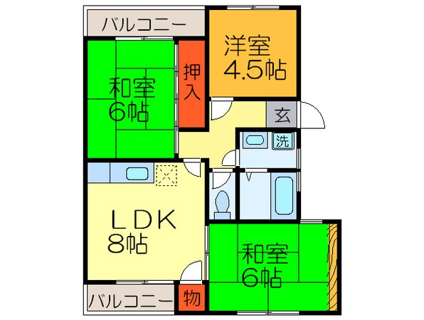 メゾン・ド・エスパースの物件間取画像